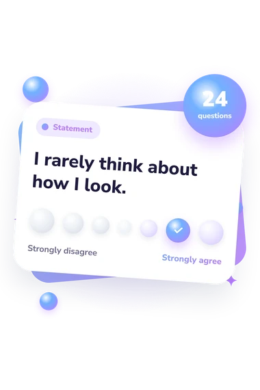 Objectified Body Consciousness Scale: from disagree to agree Objectified Body Consciousness Scale (OBC): agreement scale card