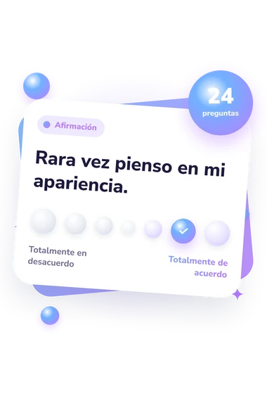 Test escala de conciencia corporal: escala de acuerdo