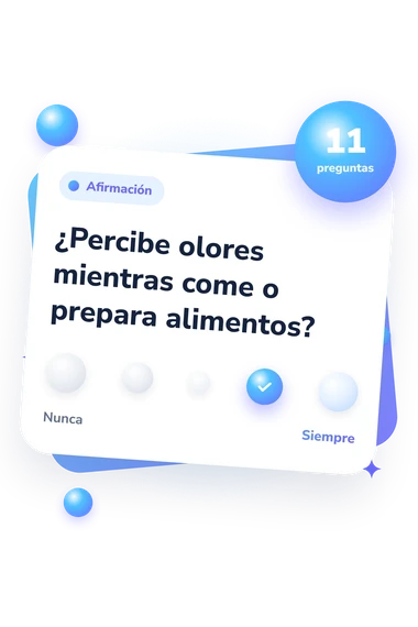 Test cuestionario de disfunción: del desacuerdo al acuerdo Test cuestionario de disfunción olfativa: escala de acuerdo