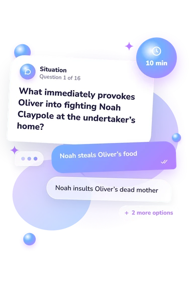 Oliver Quiz: what would you do Oliver Quiz: situation and reply bubbles