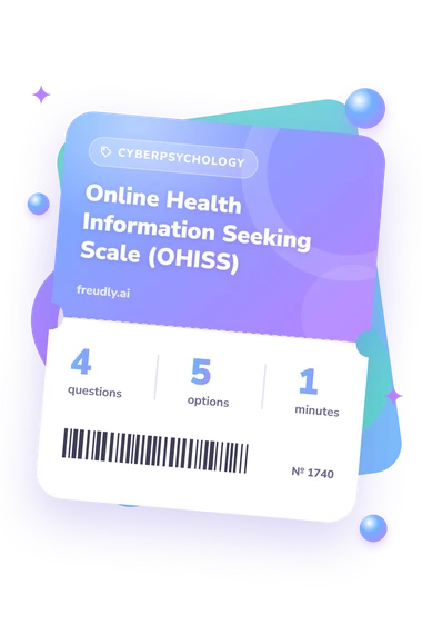 Online Health Information Seeking: test ticket with numbers