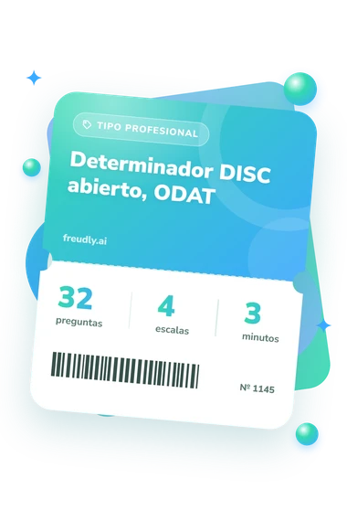 Test determinador DISC abierto, ODAT: billete del test