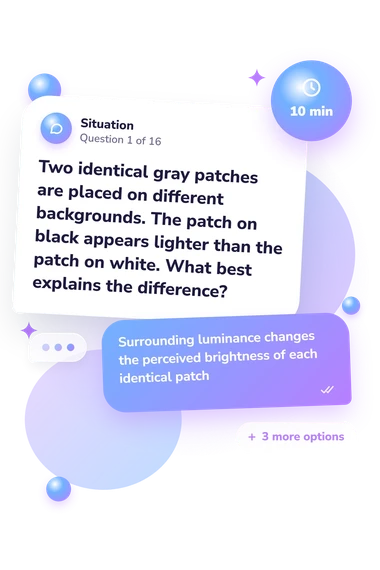Optical Illusions Quiz: situation and reply bubbles