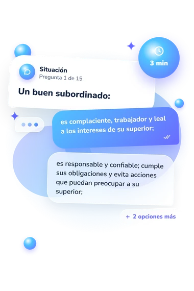 Test cuestionario para evaluar: situación y respuestas