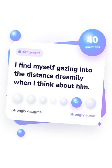 Passion and Attachment Scales (IAS): agreement scale card