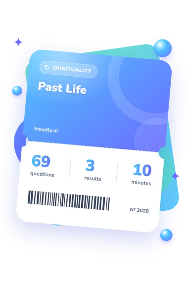 Past Life Quiz: test ticket with numbers
