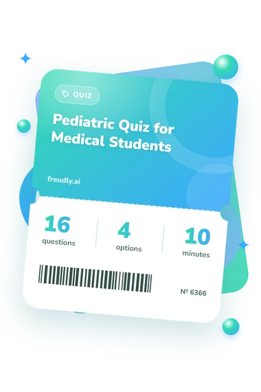 Pediatric Quiz for Medical: questions, options and minutes Pediatric Quiz for Medical: test ticket with numbers