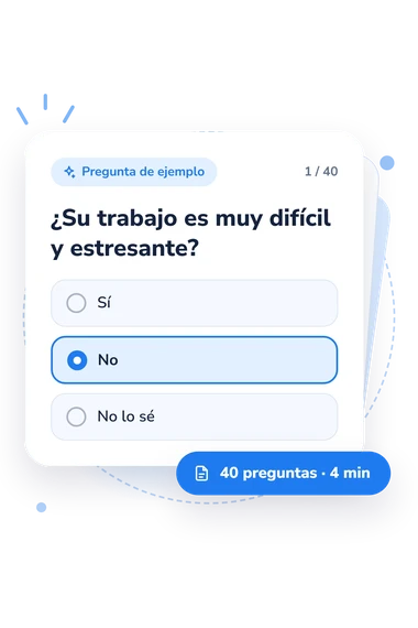 Test evaluación perceptiva del tipo: pregunta y respuestas Test evaluación perceptiva del tipo: tarjeta con pregunta