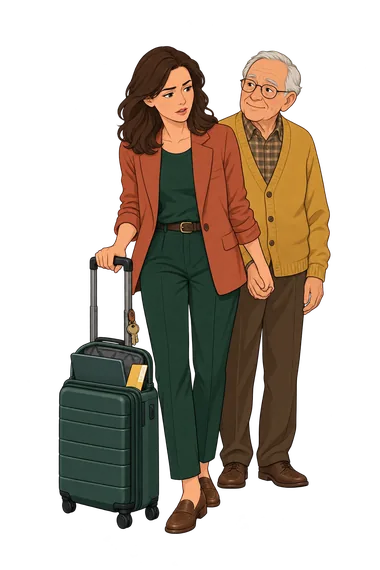 Personal Values Test: leaving or staying Personal Values Test: suitcase or her father