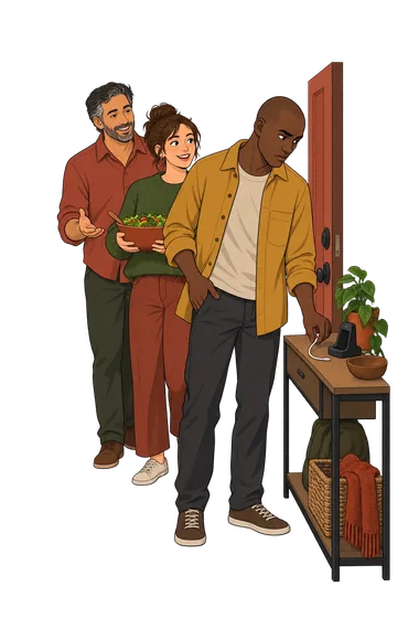 Test de adicción al teléfono ilustración