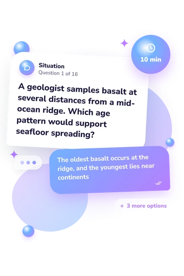 Plate Tectonics Quiz: what would you do Plate Tectonics Quiz: situation and reply bubbles