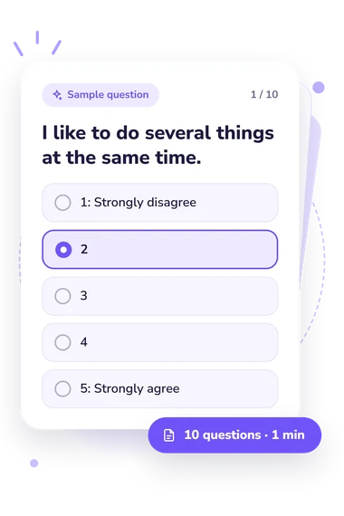 Inventory of Polychronic Values (IPV): sample question card