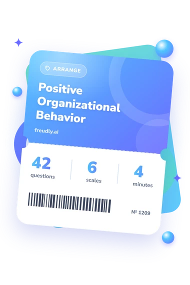 Positive Organizational Behavior Test: test ticket with numbers