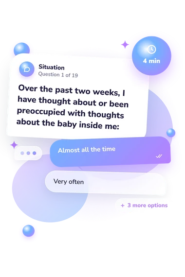 Maternal Antenatal Attachment Scale: situation and reply bubbles