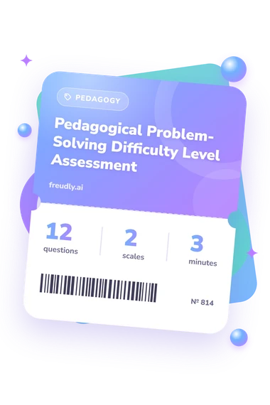 Pedagogical Problem-Solving Difficulty Level: questions, scales and minutes Pedagogical Problem-Solving Difficulty Level: test ticket with numbers