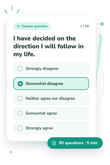 Dimensions of Identity Development: answers to choose from Dimensions of Identity Development Scale: sample question card
