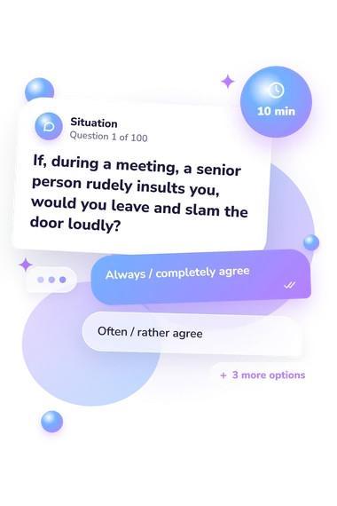 Protest Activity Scale: what would you do Protest Activity Scale: situation and reply bubbles