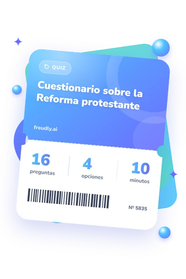 Cuestionario sobre la Reforma: preguntas, opciones y minutos Cuestionario sobre la Reforma protestante: billete del test