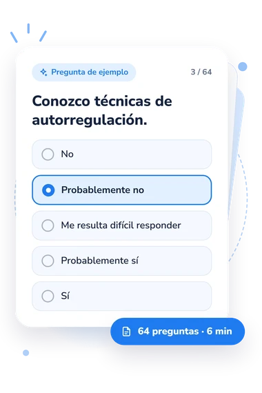 Test preparación psicológica para brindar: pregunta y respuestas Test preparación psicológica para brindar: tarjeta con pregunta