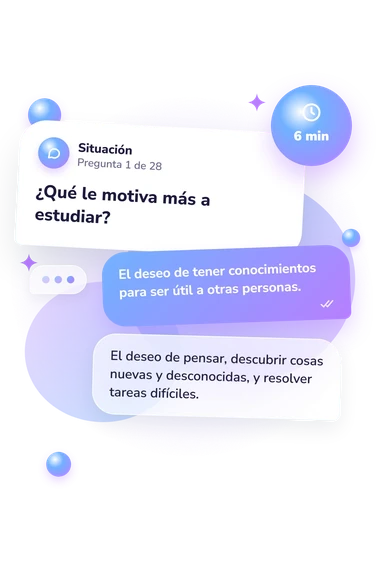 Test cuestionario para el estudio: qué harías tú Test cuestionario para el estudio: situación y respuestas
