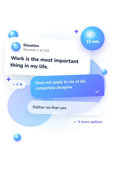 Work-Related Behavior and Experience: situation and reply bubbles