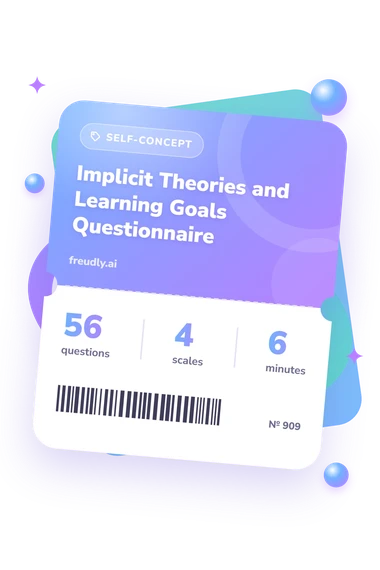 Implicit Theories and Learning: test ticket with numbers