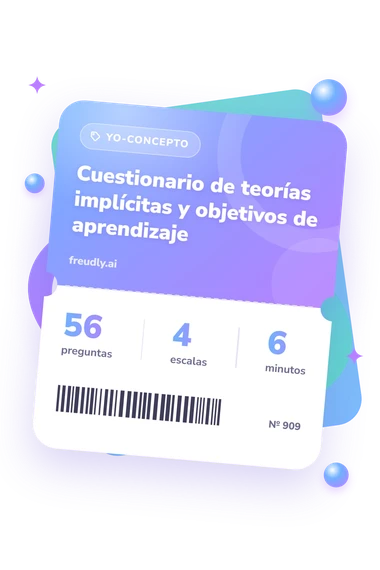 Test cuestionario de teorías: preguntas, escalas y minutos Test cuestionario de teorías implícitas: billete del test