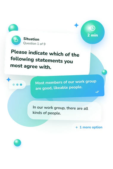 Express Assessment of Work: what would you do Express Assessment of Work: situation and reply bubbles