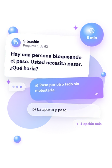 Test reflexionando sobre la experiencia: situación y respuestas