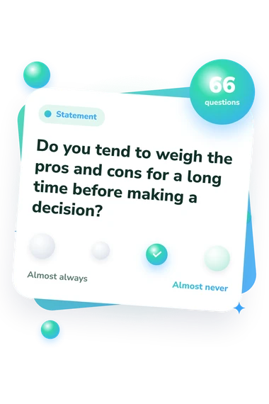 Reflectiveness Questionnaire Test: from disagree to agree Reflectiveness Questionnaire Test: agreement scale card
