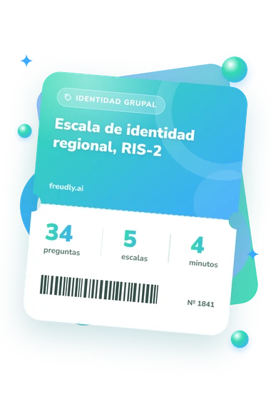 Test escala de identidad regional: billete del test