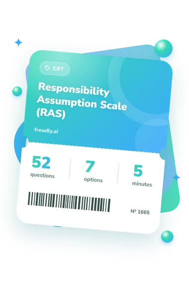 Responsibility Assumption Scale (RAS): test ticket with numbers