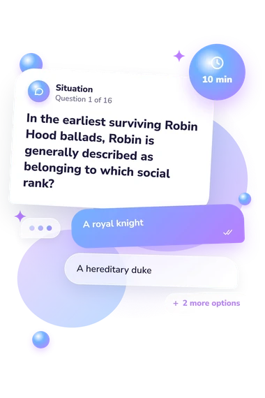 Robin Hood Quiz: what would you do Robin Hood Quiz: situation and reply bubbles