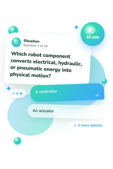 Robotics Quiz: situation and reply bubbles