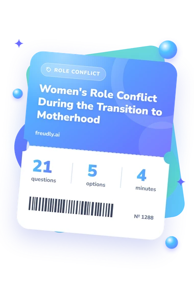 Women's Role Conflict During: questions, options and minutes Women's Role Conflict During: test ticket with numbers