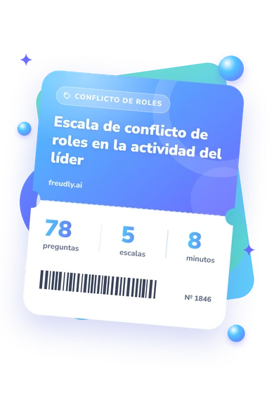 Test escala de conflicto: preguntas, escalas y minutos Test escala de conflicto: billete del test