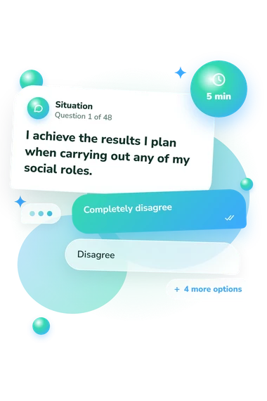 Role Self-Efficacy Rating Scale: what would you do Role Self-Efficacy Rating Scale: situation and reply bubbles