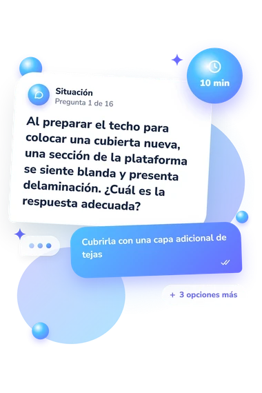 Test cuestionario sobre techado: situación y respuestas