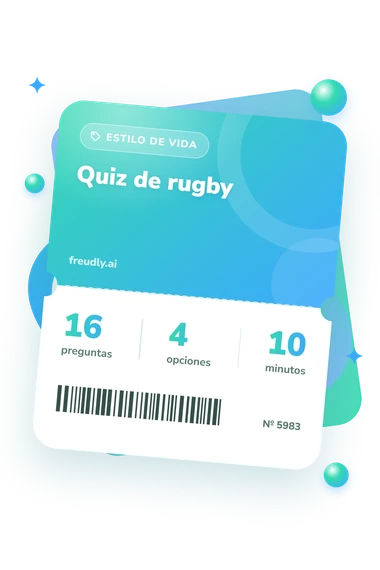 Quiz de rugby: preguntas, opciones y minutos Quiz de rugby: billete del test