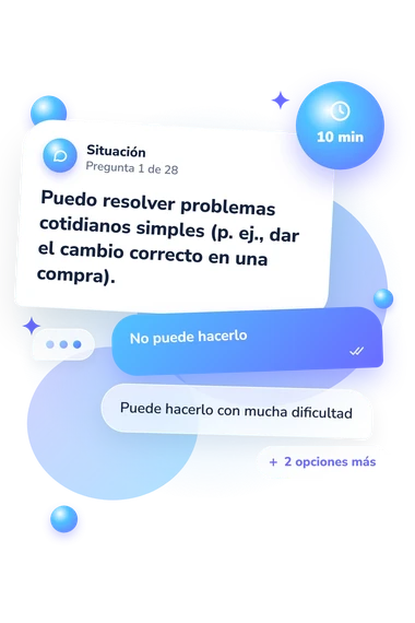 Test SAGE (examen gerocognitivo autoadministrado): situación y respuestas