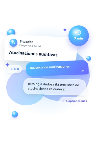 Test escala de evaluación: situación y respuestas