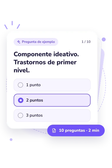Test escala de evaluación: pregunta y respuestas Test escala de evaluación: tarjeta con pregunta