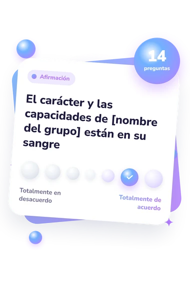 Test escala de esencialismo: del desacuerdo al acuerdo Test escala de esencialismo psicológico: escala de acuerdo