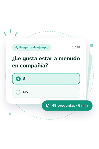 Test autoevaluación de la estructura: pregunta y respuestas Test autoevaluación de la estructura: tarjeta con pregunta