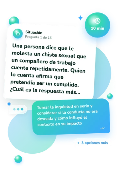 Test cuestionario sobre acoso sexual: situación y respuestas