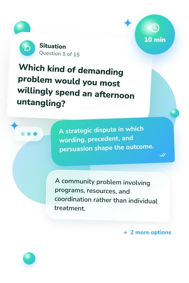 Should I Be: situation and reply bubbles