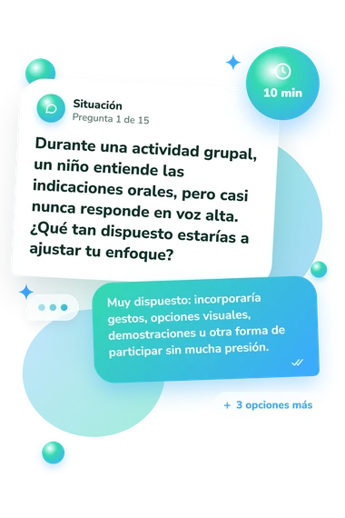 Test cuestionario: ¿Debería ser docente: situación y respuestas