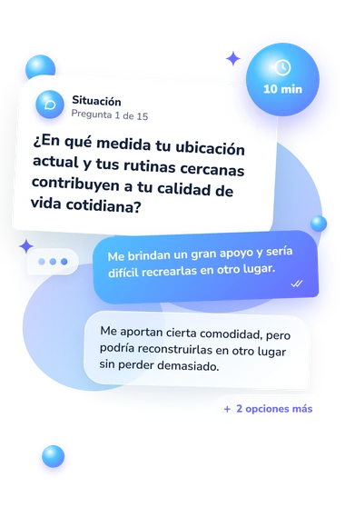 Test cuestionario: ¿Debería mudarme?: qué harías tú Test cuestionario: ¿Debería mudarme?: situación y respuestas