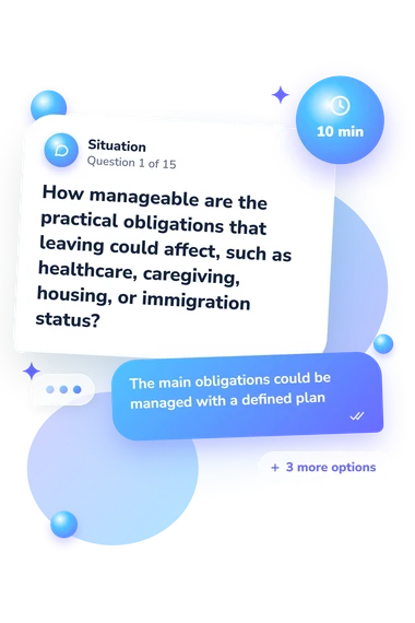 Should I Quit My: what would you do Should I Quit My: situation and reply bubbles