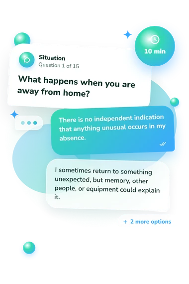 Signs Your House Is: situation and reply bubbles